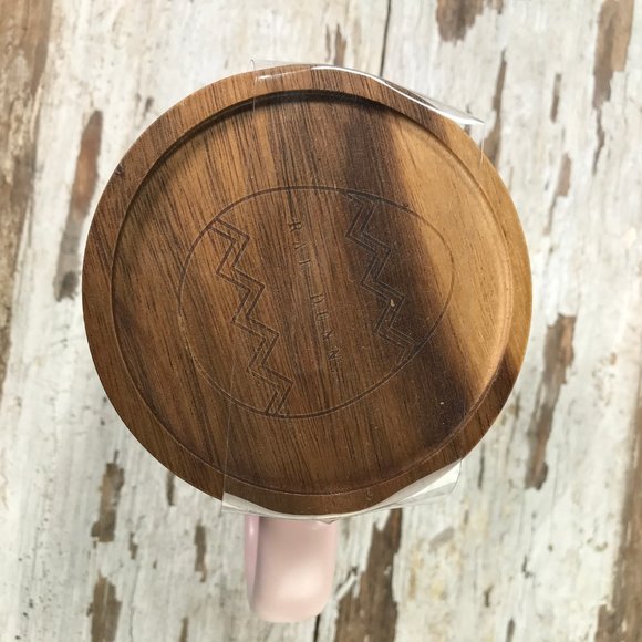 Rae Dunn Pink PEEP'S SAKE LL Mug w/ Wood Topper - Picture 7 of 10